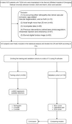 Development and validation of a predictive risk model based on retinal geometry for an early assessment of diabetic retinopathy
